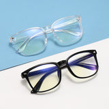 Lilideco Anti-blue light glasses Women's flat glasses Blue light computer goggles Retro glasses frame Women's square frame 8082