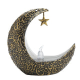 Lilideco new star and moon candlesticks Middle Eastern festival decorations Arabian lanterns electronic candle lights wind lights