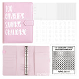 Lilideco 100EnvelopeChallenge loose-leaf couple challenge event cash envelope budget planning notebook