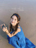 Lilideco-Super Fairy Summer Beach Seaside Vacation Sling Dress