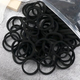 Lilideco 4cm towel ring rubber band black headband seamless hair band hair band hair band small gift towel hair band