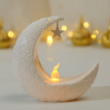 Lilideco new star and moon candlesticks Middle Eastern festival decorations Arabian lanterns electronic candle lights wind lights