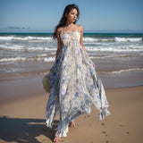 Lilideco-Sanya Seaside Beautiful Thailand Vacation Elegant Fairy Dress