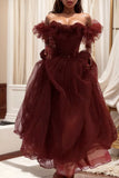Lilideco-Fancy Red Bride Engagement Niche Evening Dress