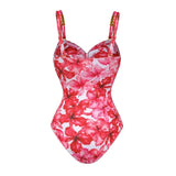 Lilideco 2024 High Quality One Piece Swimsuit Floral Ruffle Printed Push Up Women Bikini Set Swimwear Slimming Bathing Suit Beach Wear