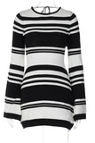 Lilideco Spring Outfits Striped Backless Knit Mini Dress