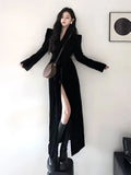 Lilideco Elegant Fashion All-match V-neck Coat Women Y2k Slim Waist Long Sleeve Tops Mujer 2025 Early Autumnn New Black Jackets