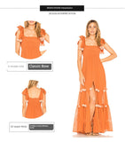 Lilideco-Instagram Beach Vacation Spaghetti Straps Fur Ball Slit Dress