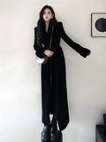 Lilideco Elegant Fashion All-match V-neck Coat Women Y2k Slim Waist Long Sleeve Tops Mujer 2025 Early Autumnn New Black Jackets