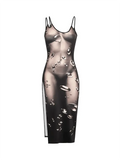 Lilideco Body Print Bodycon Dress