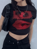 Lilideco Eye Print Baby Crop Top