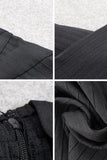 Lilideco-Jane Long Sleeve Bodycon Midi Dress - Classic Black