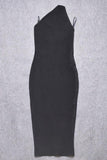 Lilideco-Joi Bodycon Midi Dress - Classic Black