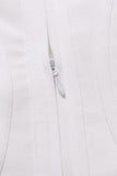 Lilideco-Joy Bandage Midi Dress - Pearl White