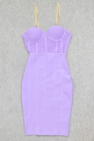 Lilideco-Leah Bodycon Dress - Violet