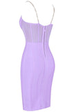 Lilideco-Leah Bodycon Dress - Violet