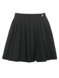 Lilideco  Lined Detail Embroidery Pleated Mini Skirt