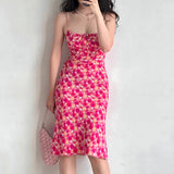 Lilideco Floral Paradise Midi Dress ~