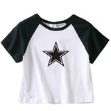 Lilideco Y2K Clothes Star Tops Tshirt Harajuku Retro Fashion